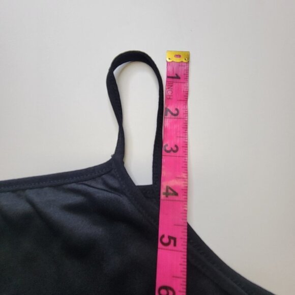 SHEER Black Spaghetti Strap Camisole Tank Top - Picture 3 of 6